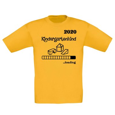 Kinder T-Shirt - Kindergartenkind 2020 loading dunkelblau-cyan 98-104