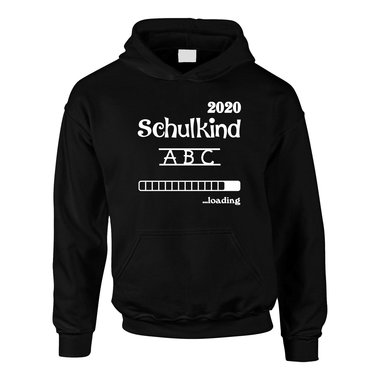 Kinder Hoodie - Schulkind 2020 loading schwarz-weiss 152-158