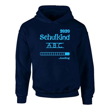 Kinder Hoodie - Schulkind 2020 loading schwarz-weiss 152-158