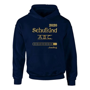 Kinder Hoodie - Schulkind 2020 loading schwarz-weiss 152-158