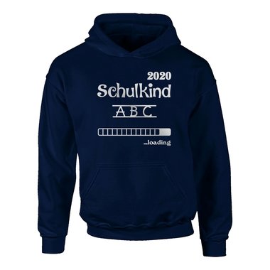 Kinder Hoodie - Schulkind 2020 loading schwarz-weiss 152-158