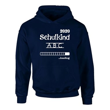 Kinder Hoodie - Schulkind 2020 loading schwarz-weiss 152-158