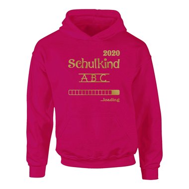 Kinder Hoodie - Schulkind 2020 loading schwarz-weiss 152-158