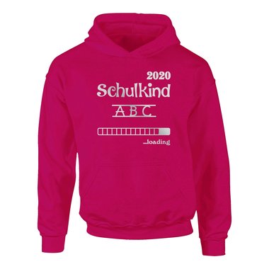 Kinder Hoodie - Schulkind 2020 loading schwarz-weiss 152-158