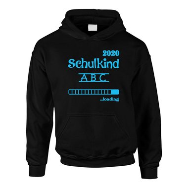 Kinder Hoodie - Schulkind 2020 loading schwarz-weiss 152-158