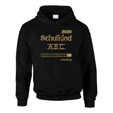 Kinder Hoodie - Schulkind 2020 loading schwarz-weiss 152-158