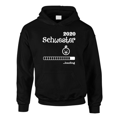 Kinder Hoodie - Schwester 2020 loading dunkelblau-fuchsia 80-92