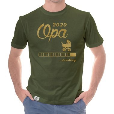 Herren T-Shirt - Opa 2020 loading dunkelblau-cyan S