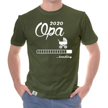 Herren T-Shirt - Opa 2020 loading dunkelblau-cyan S