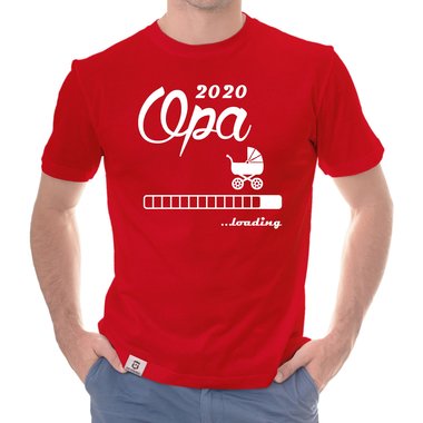 Herren T-Shirt - Opa 2020 loading dunkelblau-cyan S