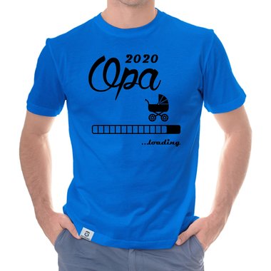 Herren T-Shirt - Opa 2020 loading dunkelblau-cyan S