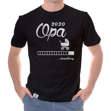 Herren T-Shirt - Opa 2020 loading dunkelblau-cyan S