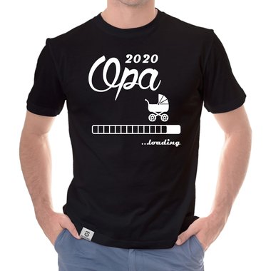 Herren T-Shirt - Opa 2020 loading dunkelblau-cyan S