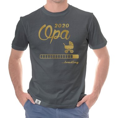 Herren T-Shirt - Opa 2020 loading dunkelblau-cyan S