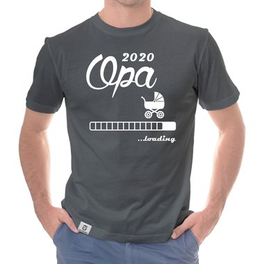 Herren T-Shirt - Opa 2020 loading dunkelblau-cyan S