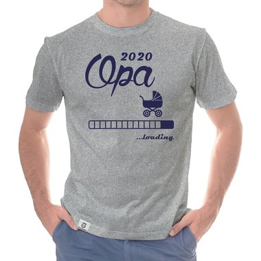 Herren T-Shirt - Opa 2020 loading dunkelblau-cyan S