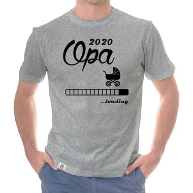 Herren T-Shirt - Opa 2020 loading dunkelblau-cyan S