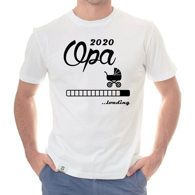 Herren T-Shirt - Opa 2020 loading weiss-schwarz 5XL