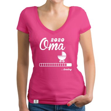 Damen T-Shirt V-Ausschnitt - Oma 2020 loading