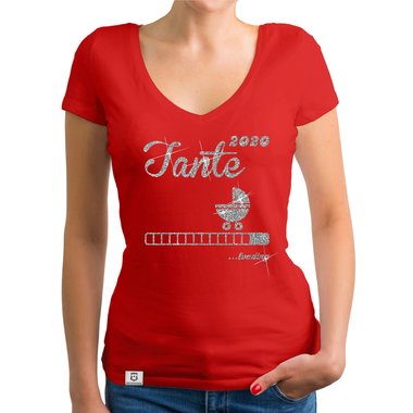 Damen T-Shirt V-Ausschnitt - Tante 2020 loading