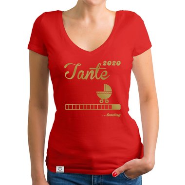 Damen T-Shirt V-Ausschnitt - Tante 2020 loading