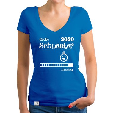 Damen T-Shirt V-Ausschnitt - Groe Schwester 2020 loading
