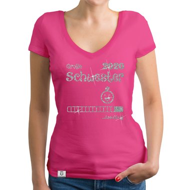 Damen T-Shirt V-Ausschnitt - Groe Schwester 2020 loading