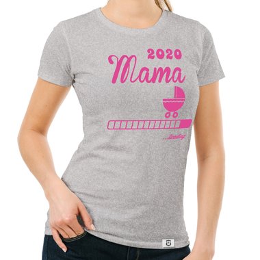 Damen T-Shirt - Mama 2020 loading dunkelblau-fuchsia S