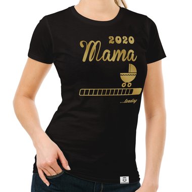 Damen T-Shirt - Mama 2020 loading dunkelblau-fuchsia S