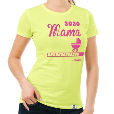Damen T-Shirt - Mama 2020 loading dunkelblau-fuchsia S