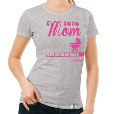 Damen T-Shirt - Mom 2020 loading dunkelblau-fuchsia S