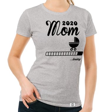 Damen T-Shirt - Mom 2020 loading dunkelblau-fuchsia S