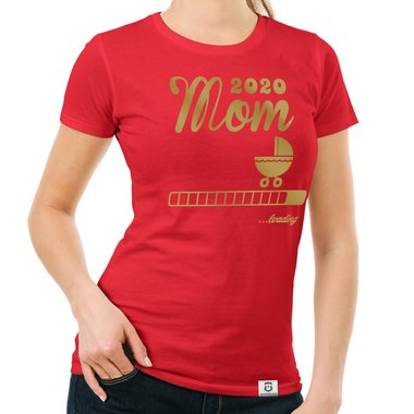 Damen T-Shirt - Mom 2020 loading dunkelblau-fuchsia S