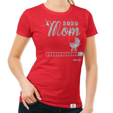 Damen T-Shirt - Mom 2020 loading dunkelblau-fuchsia S