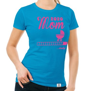 Damen T-Shirt - Mom 2020 loading dunkelblau-fuchsia S