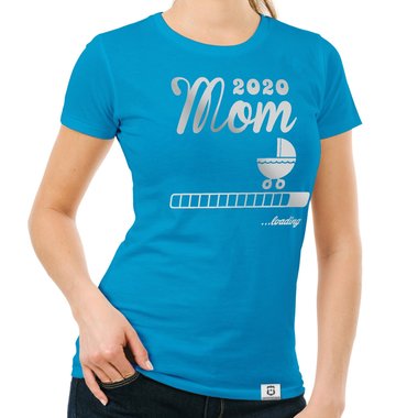 Damen T-Shirt - Mom 2020 loading dunkelblau-fuchsia S
