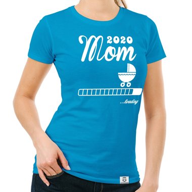 Damen T-Shirt - Mom 2020 loading dunkelblau-fuchsia S