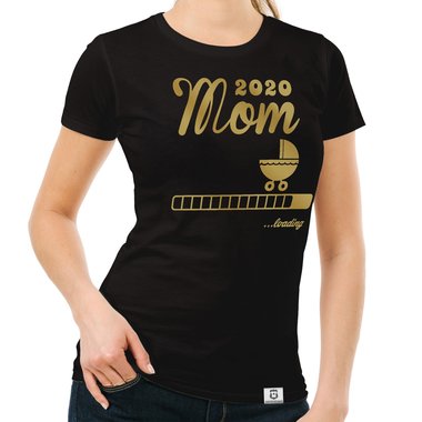 Damen T-Shirt - Mom 2020 loading dunkelblau-fuchsia S