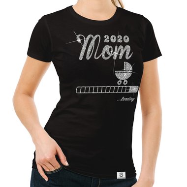 Damen T-Shirt - Mom 2020 loading dunkelblau-fuchsia S