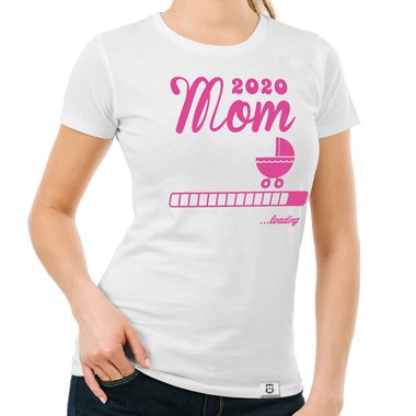 Damen T-Shirt - Mom 2020 loading dunkelblau-fuchsia S