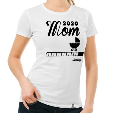 Damen T-Shirt - Mom 2020 loading dunkelblau-fuchsia S