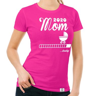 Damen T-Shirt - Mom 2020 loading dunkelblau-fuchsia S