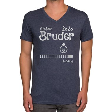 Herren T-Shirt - V-Ausschnitt - Groer Bruder 2020 loading