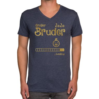 Herren T-Shirt - V-Ausschnitt - Groer Bruder 2020 loading