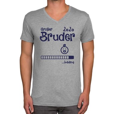 Herren T-Shirt - V-Ausschnitt - Groer Bruder 2020 loading