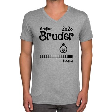 Herren T-Shirt - V-Ausschnitt - Groer Bruder 2020 loading
