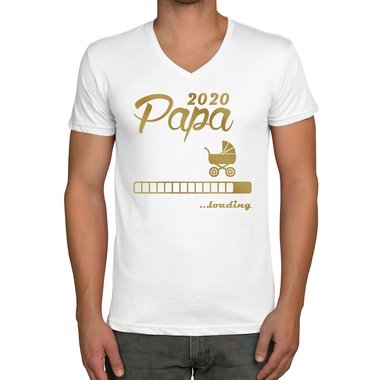 Herren T-Shirt - V-Ausschnitt - Papa 2020 loading