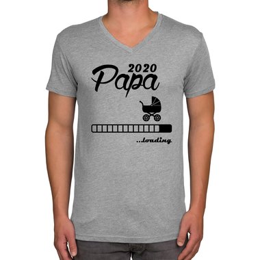 Herren T-Shirt - V-Ausschnitt - Papa 2020 loading