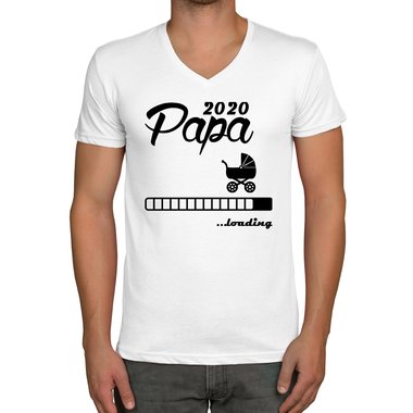 Herren T-Shirt - V-Ausschnitt - Papa 2020 loading