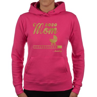 Damen Hoodie - Mom 2020 loading fuchsia-gold XS